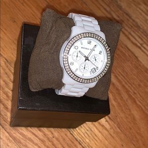 White Ceramic Michael Kors Watch